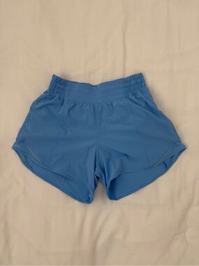 blue lululemon hotty hot shorts